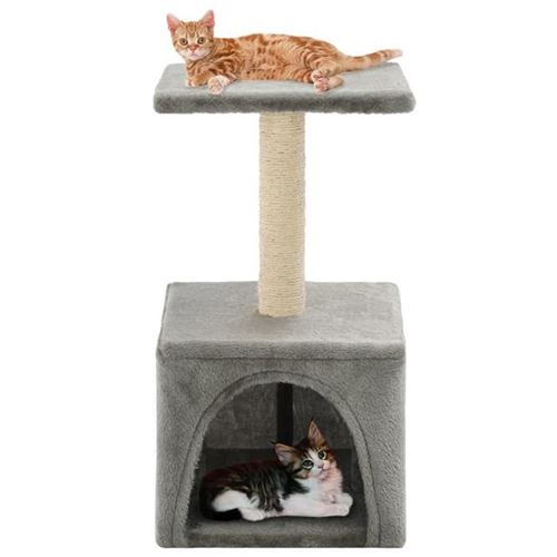 Comparer les prix de vidaXL Arbre à chat avec griffoirs en sisal 55 cm Gris