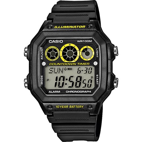 Casio AE-1300WH-1AVEF - Chronographe - Montre numerique