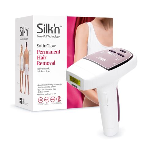 SILK N Epilateur SatinGlow 400.000 flashs - Blanc