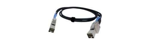 QNAP CAB-SAS10M-8644 - SAS externe kabel - SAS 12Gbit/s - 4 x Mini SAS harde schijf (SFF-8644) (M) naar 4 x Mini SAS harde schijf (SFF-8644) (M) - 1 m - zwart - voor QNAP QXP-1620S-B3616W