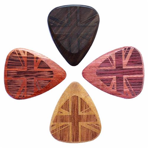 Timber Tones - Pack de 4 médiators Flag Tones