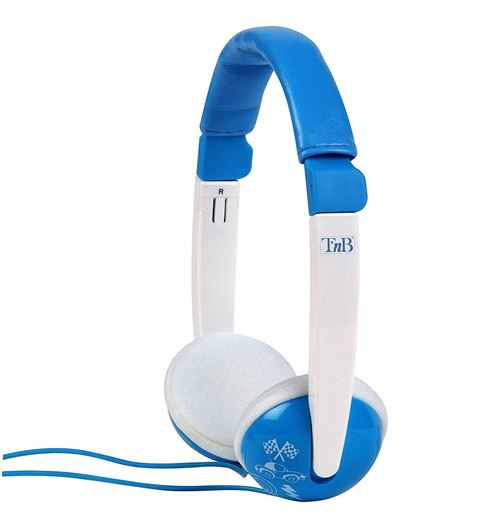 T'nB CSKIDBL Kids Sound Casque stéréo enfant Bleu/Blanc
