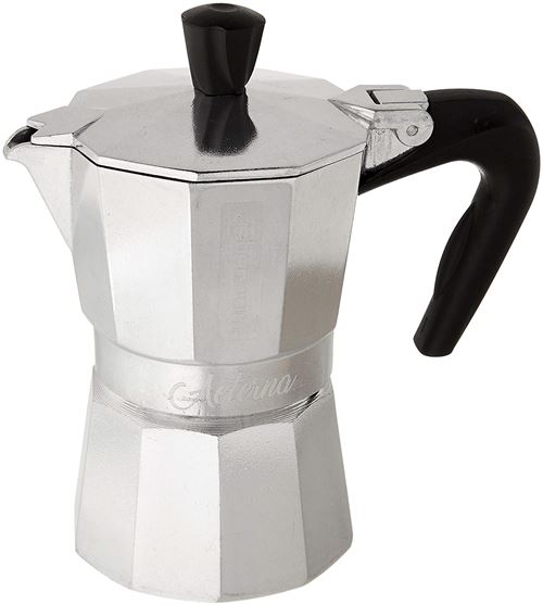 Bialetti 5098 Aeterna Machine à Expresso pour 2 Tasses Aluminium/Plastique Argent 30 x 20 x 15 cm