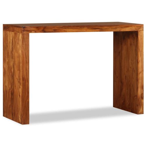 Vidaxl Marron Table Console Bois Massif Avec Finition Miel 110X40x76 Cm - Image 1