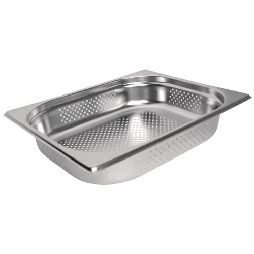 Bac inox perforé gn 1/2 100mm