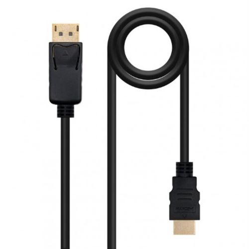 Nanocable Blanc Adaptateur Displayport Vers Hdmi 10.15.430 Noir