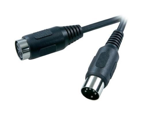 Câble audio speaka professional 50067 [1x connecteur mâle à diodes 3 pôles (din) - 1x connecteur femelle à diodes 5 pôle