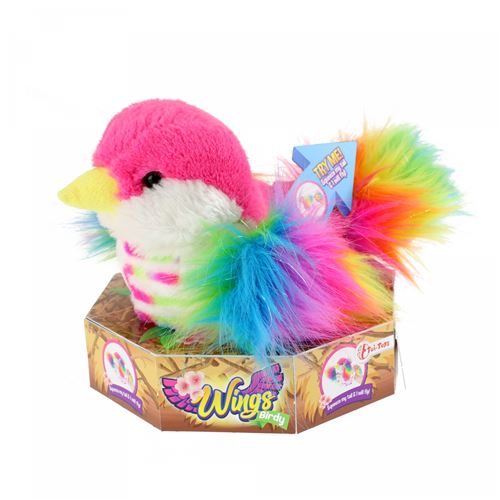 Toi-Toys étreinte d'oiseau avec ailes mobiles 18 cm