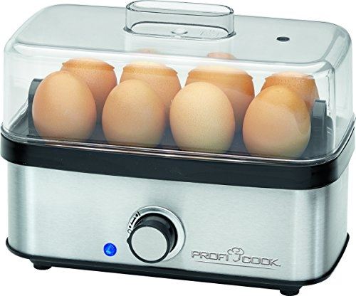 Proficook pc-ek 1139 8 oeufs 400w noir, acier inoxydable cuiseur à oeufs