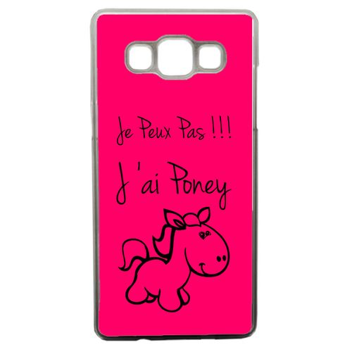Coque Citation Poney Rose Compatible Samsung Galaxy A5 Transparent