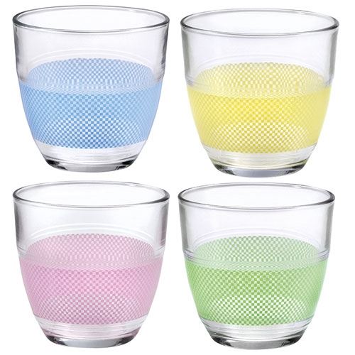 Gobelet gigogne vichy x4 assortis duralex 1017tc04a01t1