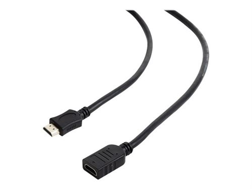 Cablexpert - HDMI-verlengkabel met ethernet - HDMI female naar HDMI male - 3 m - 4K ondersteuning