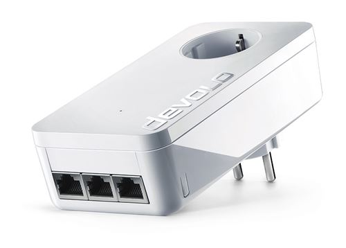 devolo GIGABIT 3Port - Starter Kit - bridge - GigE, HomePlug AV (HPAV) - aansluitbaar aan muur (pak van 2)