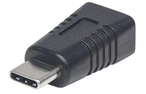 Manhattan 354677 usb 3.1 adaptateur mini b femelle vers type c mâle g1 (noir)