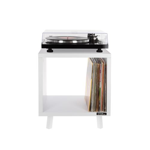ENOVA VINYLE LOVER WH - Meuble Hifi blanc
