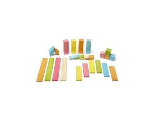 Jeux de société enfants - Tegu Classic Pocket 24 Pièces - Pastel - Jeu enfants