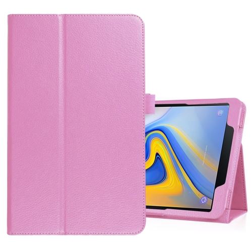 Galaxy Tab A 10.5 T590 / T595 / T597 Housse Etui Cuir Pu Texture Litchi Rose Als89599
