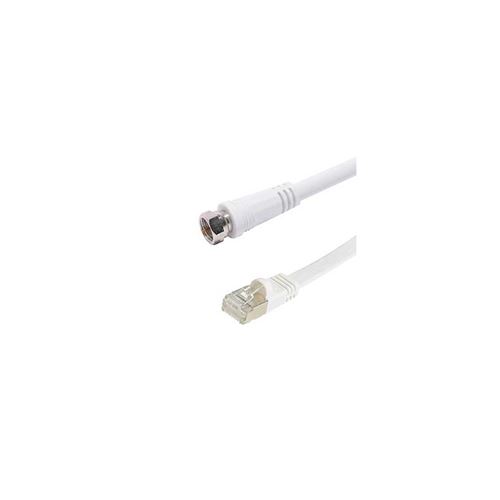 cordon RJ45 Mâle - Prise 'F' Mâle - 30cm