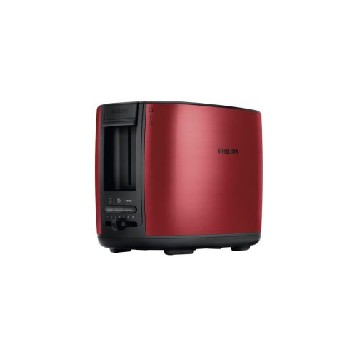 Philips HD2628 - broodrooster - rood metallic/zwart