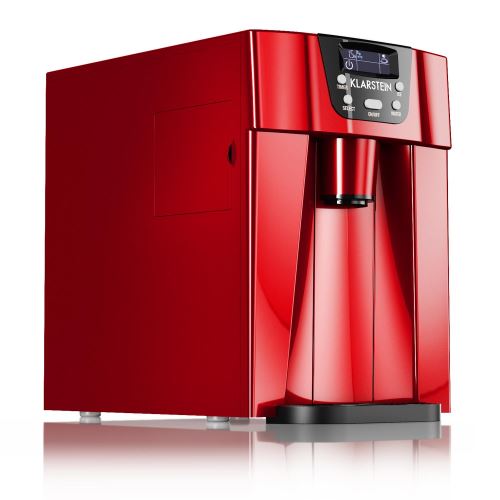 Klarstein Ice Volcano 2G Machine à Glaã §Ons Led 12Kg/24H 2L 6-10 Min - Rouge