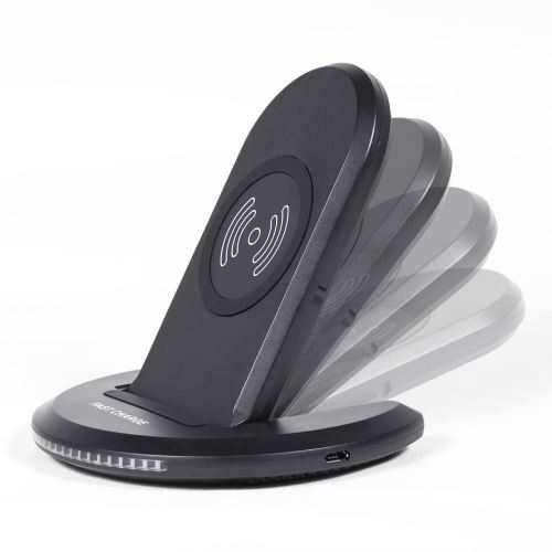 WISETONY® Support de chargeur sans fil à angle réglable pour iPhone 8/X/XS/XR/Samsung S8/S9/S10/Note8/Note9/Note10/Xiaomi 9/MIX2S/MIX3S