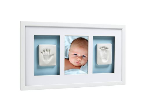 Deluxe Cadre Mural Empreinte de Bébé - Blanc - Empreinte bébé