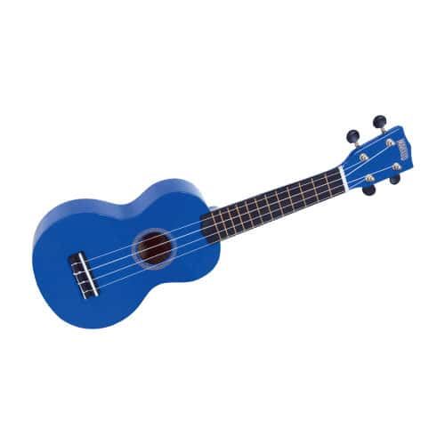 Mahalo Rainbow MR1-BU - Ukulele Soprano bleu ciel brillant + housse