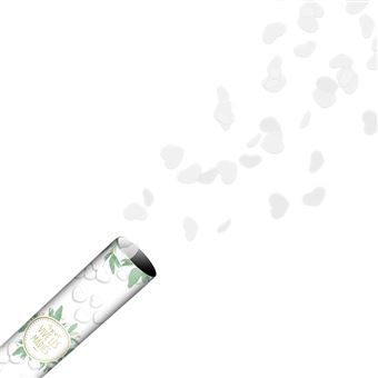 canon à confettis papier cur blanc - sud trading cd4891 - 1