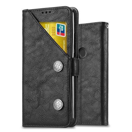 Housse pour Xiaomi Redmi Note 5 Housse Coque Etui de luxe Portefeuille Porte Carte Et Billet (avec support integré) Retro Noir