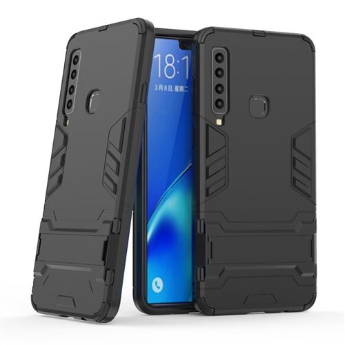 Coque en TPU cool guard hybride noir pour votre Samsung Galaxy A9 (2018)/A9 Star Pro/A9s