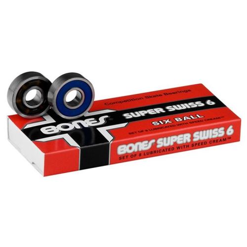 Roulements Skateboard BONES Roulements Jeu De 8 Swiss Super 6 Ball