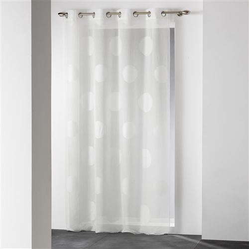 Panneau a oeillets 140 x 240 cm voile sable jacquard odyssee Naturel