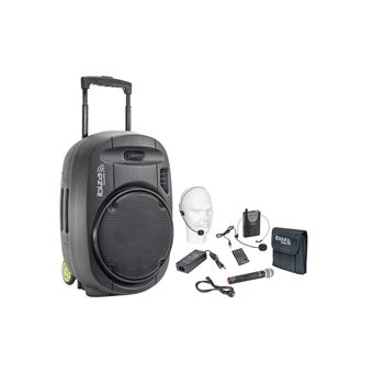 Ibiza Sound PORT15VHF-MKII - Luidspreker - voor PA-systeem - draadloos - Bluetooth - 400 Watt - 2-weg - 1