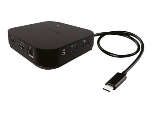 i-Tec Thunderbolt 3 Travel Dock Dual 4K Display + Power Delivery 60W - Station d'accueil - USB-C 3.1 / Thunderbolt 3 - HDMI DP - GigE