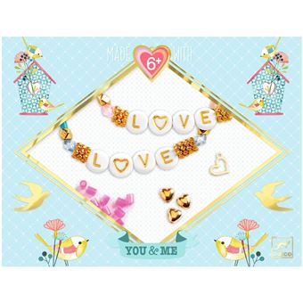 Création perle et bijou Djeco Bijoux duo bracelets Lettres You & Me