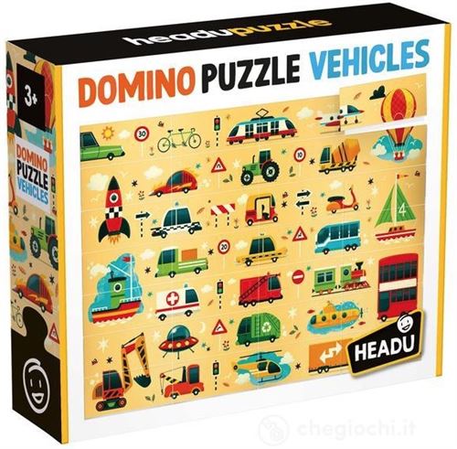 Non Communiqué Domino Puzzle Les Vehicules