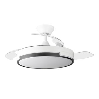 Ventilateur de plafond Orbegozo CP 134105 Élégant Silencieux Pales Rétractables Moteur DC LED Télécommande Système Réversible Minuterie Programmable - 1