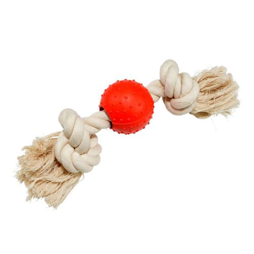 Jouet pour Chien Corde & Balle 25cm Naturel