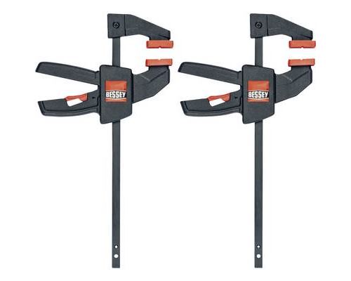 BESSEY 2 x Einhandzwinge EZ Spannweite 110 mm