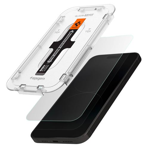 Spigen GLAS.tR EZ Fit - Protection d'écran pour téléphone portable