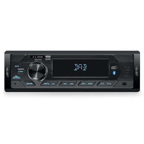 Auto Radio NewOne AR390DAB - 80 Watts - FM/DAB+ avec Bluetooth et USB/Micro SD - 4 x 20 W