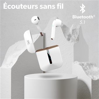 Shot - Ecouteurs Bluetooth Design Avec Boitier de Charge pour