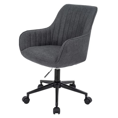 Mendler Chaise De Bureau Hwc-J62 Tissu/Textile Anthracite - Image 3