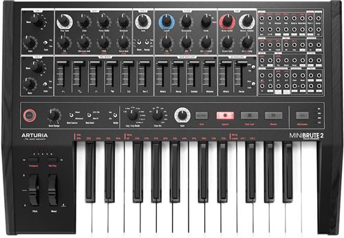 (Open Box) Arturia MiniBrute 2 Noir Analogue Synthesizer Special Editi