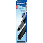 Pelikan Griffix 820288 Stylo Plume Pour Droitier Avec Capuchon Rotatif - Noir Fluo