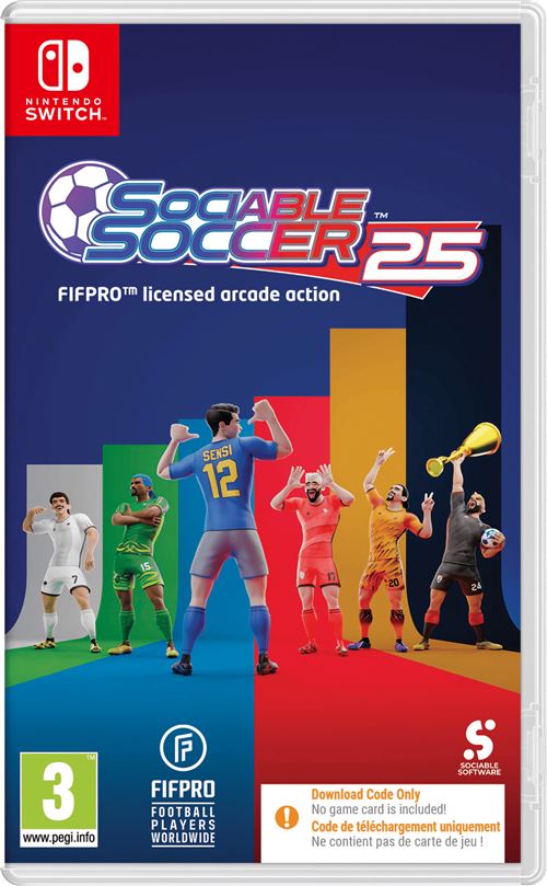Sociable Soccer 25 Nintendo SWITCH (Code de Téléchargement) (code dans la boite)