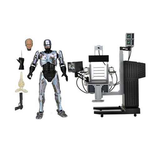 Non Communiqué Multicolore Figurine - Robocop - Ultimate Battle Damaged Robocop With Chair 18 Cm