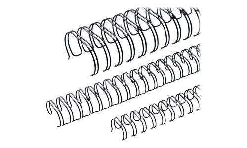 Renz - 8 mm - 23 anneaux - A4 (210 x 297 mm) - noir - 100 unités fil de ligature - pour Office line 2:1