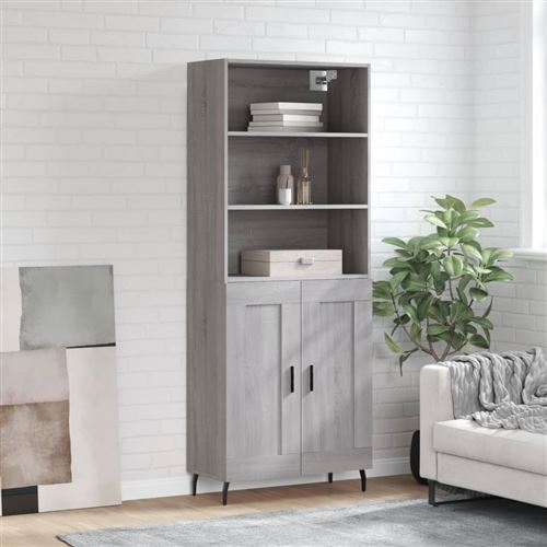 Vidaxl Gris Buffet Haut Sonoma - Image 3