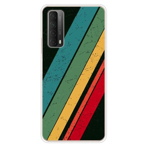 Coque en silicone imprimée compatible Huawei P Smart 2021 Grunge